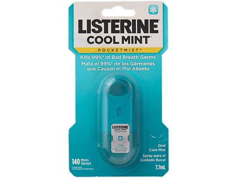 Listerine Imported Cool Mint Oral Care Pocket Mist Sprays, 7.7 ml