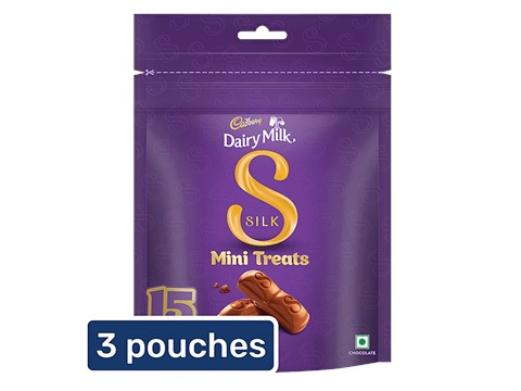 Cadbury Dairy Milk Silk Mini Treats Chocolate Bar, 3x135 g