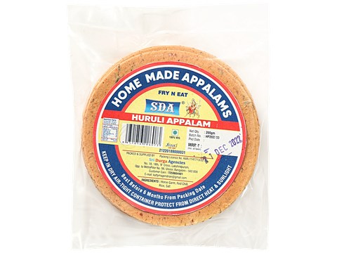SDA  Huruli Appalam, 200 g