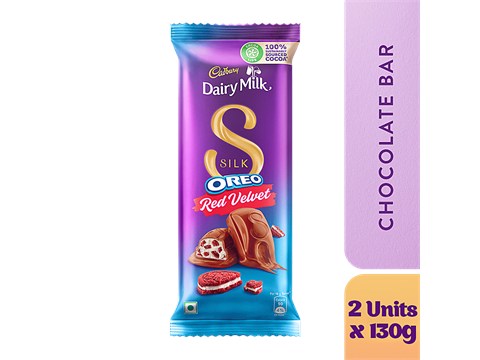 Cadbury Dairy Milk Silk Dairy Milk Silk Oreo Red Velvet, 2X130 g