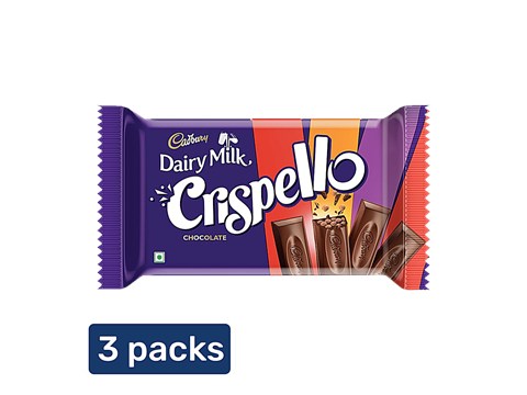 Cadbury Dairy Milk Crispello Chocolate Bar, 3x35 g