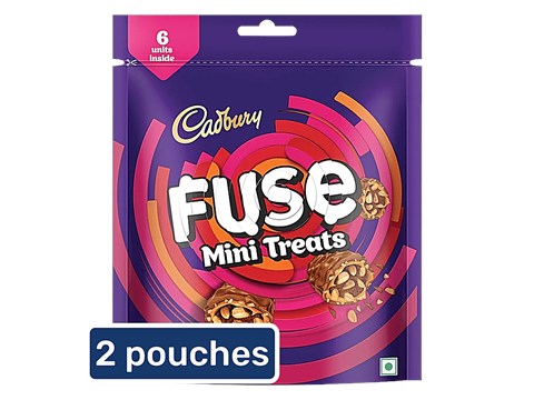 Cadbury Fuse Mini Treats Chocolate, 2x93 g