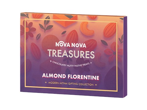 Nova Nova  Treasures Almond Florentine Chocolates, 135 g