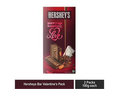 Hershey's Bar Valentine Gift Pack - Whole Almonds, 200 g