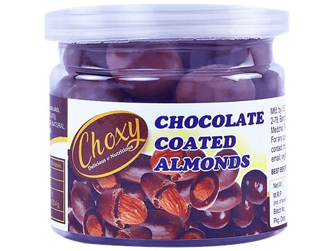 choxy Chocolate Coated Almonds, 125 g