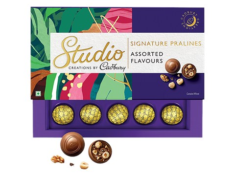 Cadbury Studio Signature Pralines - Assorted Flavour Chocolates, 234 g