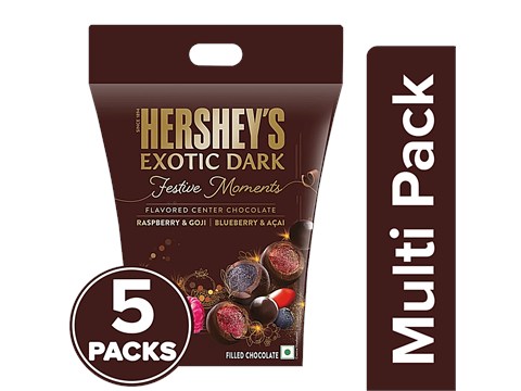 Hershey's Festive Moments Exotic Dark Chocolate Gift Pack, 5x87 g