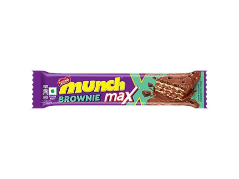 Nestle Munch Brownie Max Chocolate Coated Wafer, 37.5 g