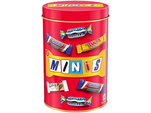 Snickers Best Of Our Minis Chocolate Gift Tin, 133 g