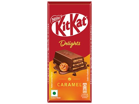 Nestle KitKat Delights Caramel Coated Wafer, 50 g