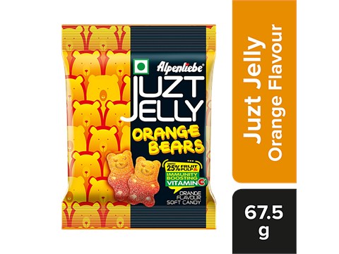 Alpenliebe Juzt Jelly - Orange Flavour Bears, 67.5 g