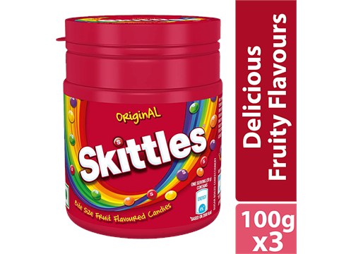 Skittles Original Bite Size Fruit Flavoured Candies, 100 g