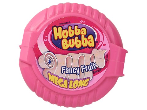 Wrigley's Imported Hubba Bubba Fancy Fruit Flavour Gum, 56 g