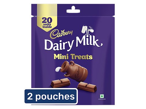Cadbury Dairy Milk Milk Mini Treats Chocolate Bars, 2x140 g