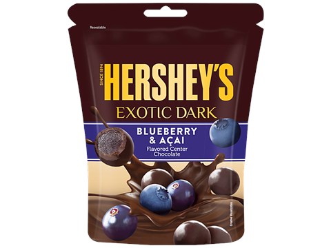 Hershey's Exotic Dark Flavored Center Chocolate - Blueberry & Acai, 33.3 g