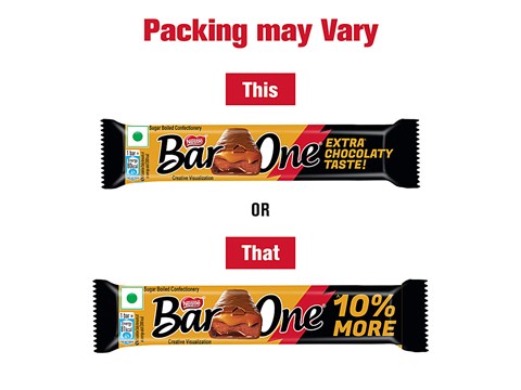 Nestle Bar One Nougat & Caramel Chocolate Bar, 20.2 g