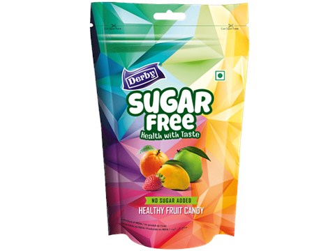 DERBY Fruit Flavoured Sugar Free Candy, 80 g