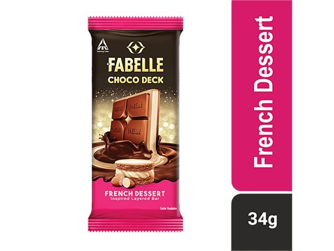 Fabelle Choco Deck - French Dessert Inspired Layered Bar, 34 g