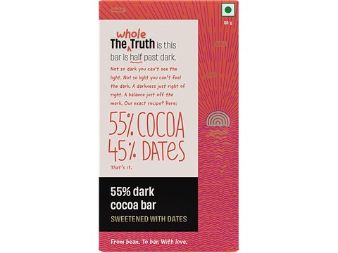 The Whole Truth 55% Dark Cocoa Bar, 80 g
