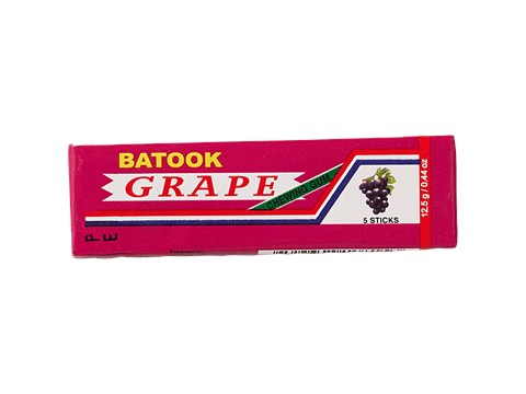 Batook Grape Chewing Gum Sticks, 5 pcs