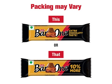 Nestle Bar One Nougat & Caramel Chocolate Bar, 12.4 g