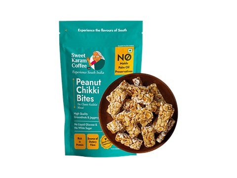 Sweet Karam Coffee Peanut Chikki Bites, 150 g