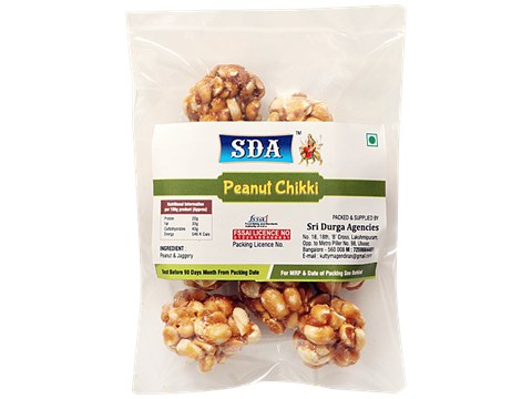 SDA  Peanut Chikki Ball - Made With jaggery, Healthy Snack, Protein Rich, 100 g