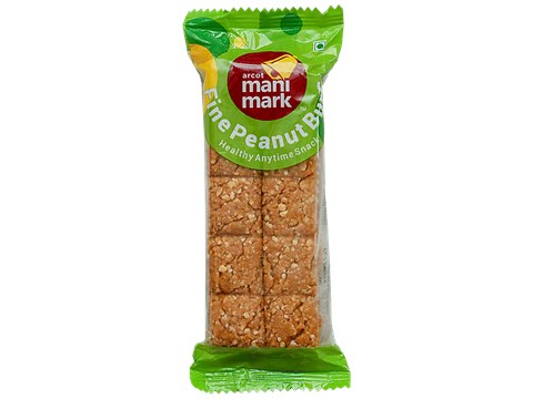 Manimark Fine Peanut Burfi - Healthy Snack, 100 g