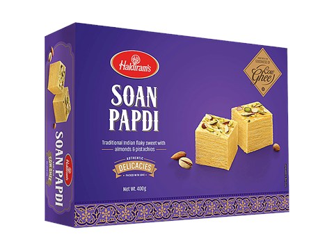 Haldiram's Soan Papdi Made With Cow Ghee, 400 g