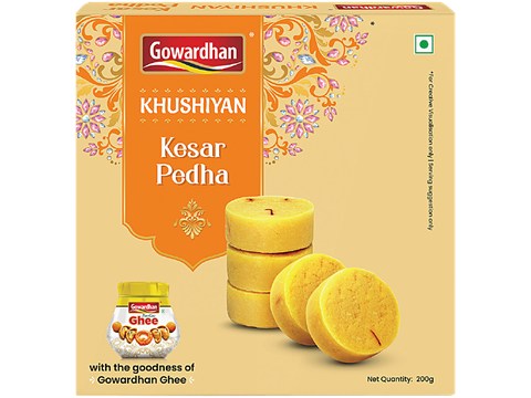 Gowardhan Khushiyan Kesar Pedha, 200 g