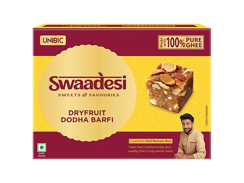 Unibic Swaadesi Dry Fruit Dodha Barfi - Made With Pure Ghee, 180 g