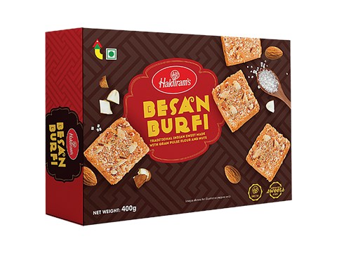 Haldiram's Besan Burfi, 400 g