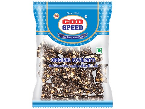 God Speed Original Kovilpatti Black Sesame Candy - High In Nutrients, 175 g