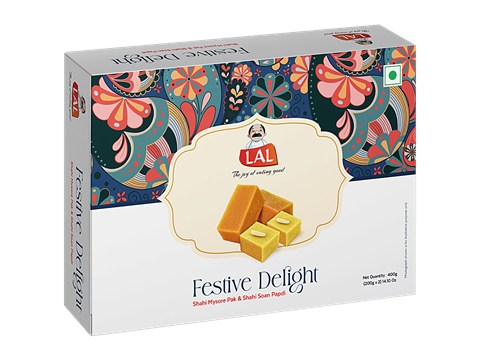 Lal Festive Delight - Shahi Mysore Pak & Soan Papdi, 400 g