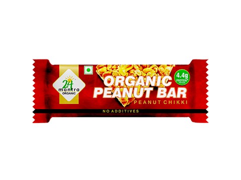 24 Mantra Organic Peanut Jaggery Chikki, 33 g
