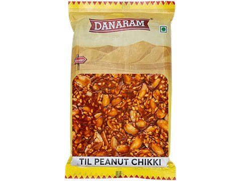 Danaram Til Peanut Chikki - Sesame & Jaggery Based, Healthy Sweet Dessert, 400 g