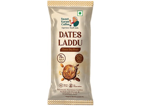 Sweet Karam Coffee Dates Laddu With No Added Sugar, 45 g