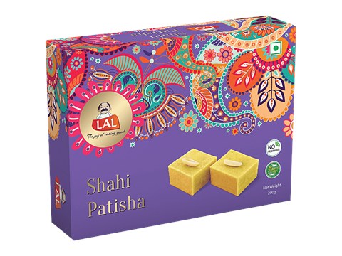 Lal Shahi Patisha - Indian Sweet, No Preservatives, 200 g