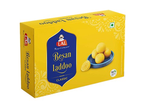 Lal Classic Besan Ladoo - Indian Sweet, No Preservatives, 200 g