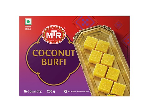 MTR Coconut Barfi, 200 g