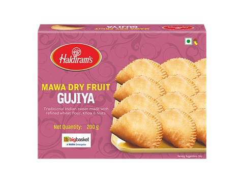 Haldiram's Mawa Dry Fruit Gujia, 200 g