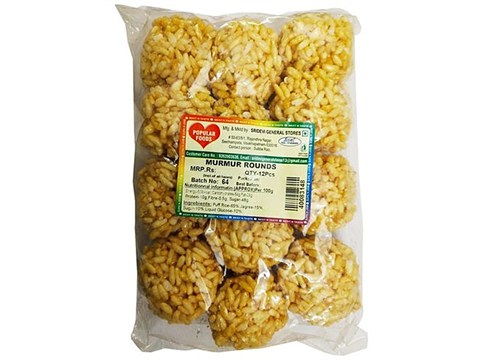 Popular Foods Sweets - Murmura Rounds, 12 pcs