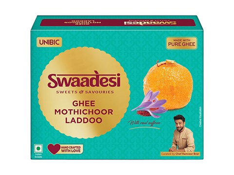 Unibic Swaadesi Ghee Motichoor Laddoo, 180 g