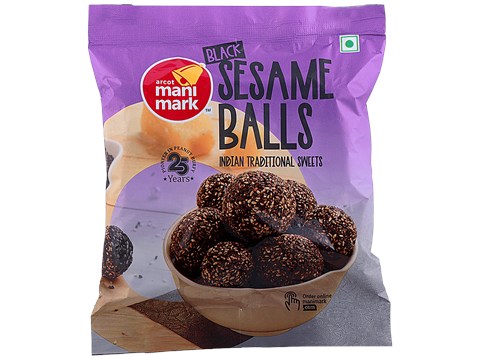 Manimark Black Sesame Balls - Indian Traditional Sweet, 150 g