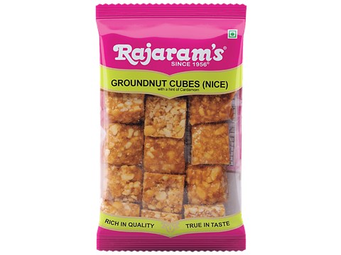 Rajaram's Nice Peanut Chikki Cubes, 100 g
