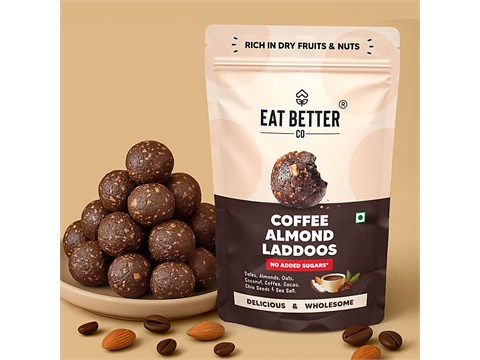 Eat Better Co Coffee Almond Laddoos, 70 g