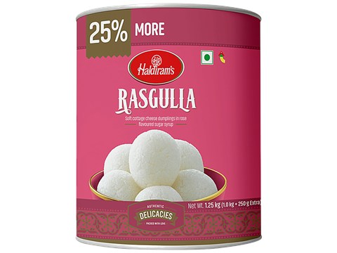Haldiram's Sweets - Rasgulla, Bengali, Soft & Songy, 1.25 kg