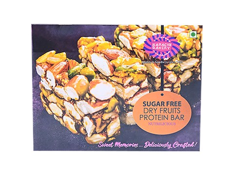 Karachi Bakery Sugar-Free Dry Fruits Protein Bar - Nutritious, Rich & Sweet, 200 g