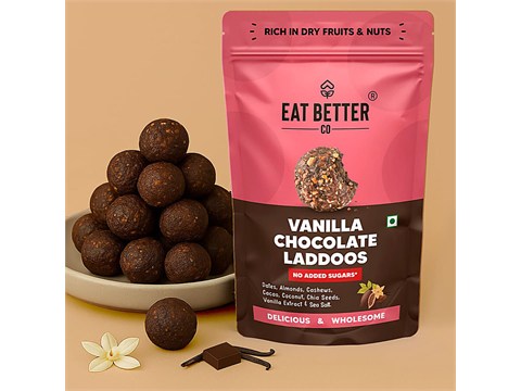 Eat Better Co Better Laddoos - Vanilla & Cacao, No Added Sugar, Vegan & Gluten Free, 70 g