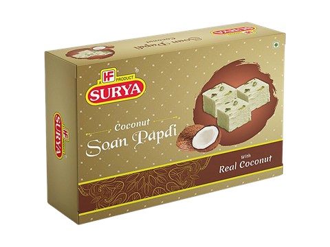 Surya Soan Papdi- Coconut, Indian Sweet, 200 g